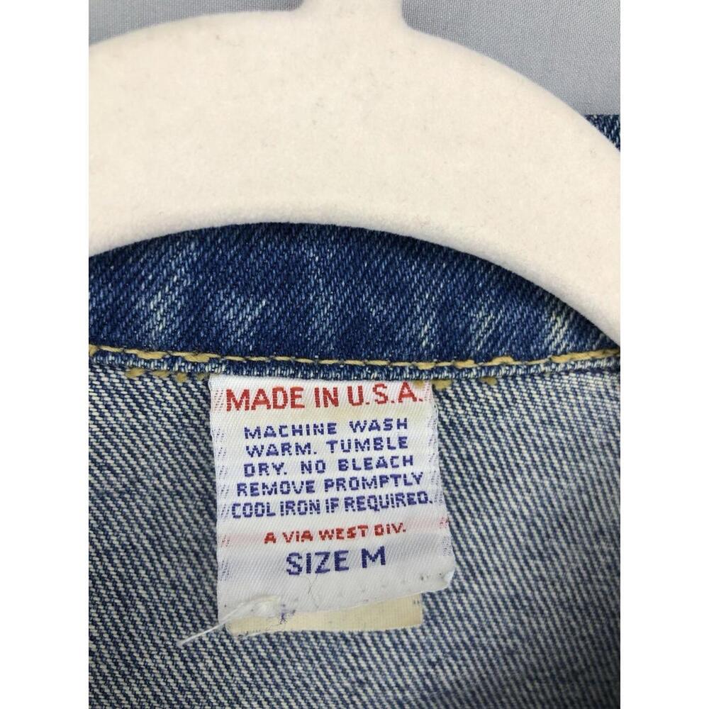 Vintage Jean St Tropez Denim Jacket 70s Women’s Size M Studded Embellishments - Picture 7 of 11